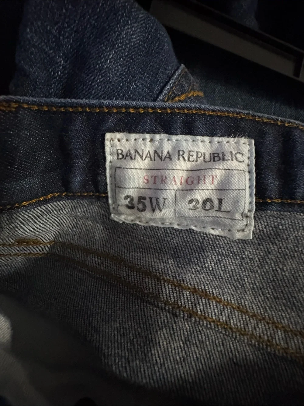 Banana Republic Men's Dark Blue Straight Jeans